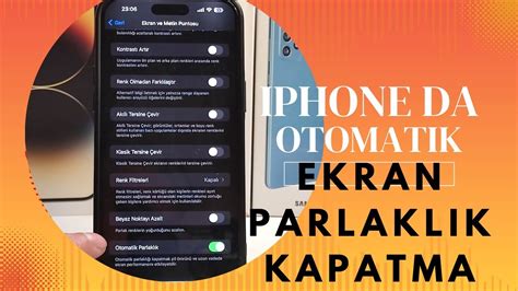 Telefonumda Ekran Parlaklığı Otomatik Ayarı Nasıl Kapatılır?